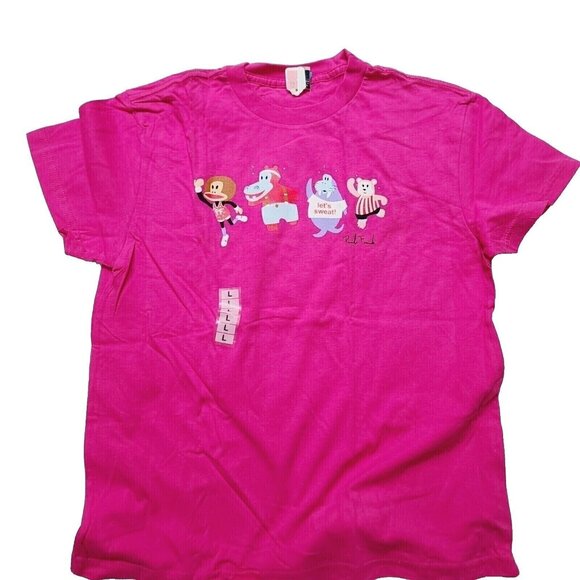 Vintage Paul Frank Tshirt, Julius Excercise, Hot Pink, Small - Picture 5 of 5